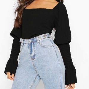 Ruffle Peasant Top